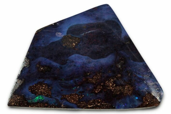 Colorful Polished Boulder Opal Specimen - Queensland, Australia #351839